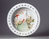 A CHINESE PORCELAIN BIRDS BASIN