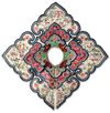 FIVE CHINESE LADIES EMBROIDERED SILK COLLARS, QING DYNASTY, CIRCA 1900
