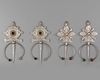 Two pair of silver fibula