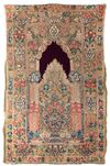 AN OTTOMAN EMBROIDERED APPLIQUÉ WOOL PRAYER PANEL, BANYA LUKA, TURKEY, END OF 18TH CENTURY