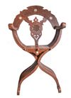 A SYRIAN MOTHER-OF-PEARL INLAID SAVONAROLA CHAIR , 20TH CENTURY