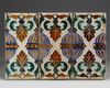 A SET OF THREE SPANISH CERAMIC TIN GLAZED WALL TILES