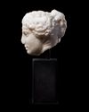 A HEAD OF APOLLO, MARBLE, GREEK, EARLY 4TH CENTURY BC