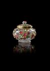 A MUGHAL ROCK CRYSTAL GEM-SET BOX AND COVER, NORTH INDIA, CA 1575-1625