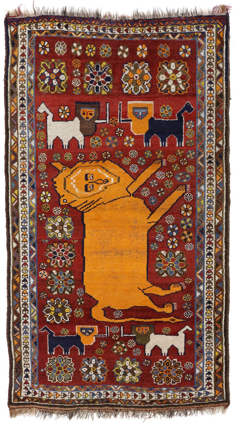 A GABBEH RUG, CIRCA 1900