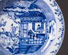 A large Chinese blue and white dish
