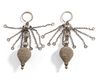 TWO PAIR OF SILVER EARRINGS, YEMEN, 19TH CENTURY