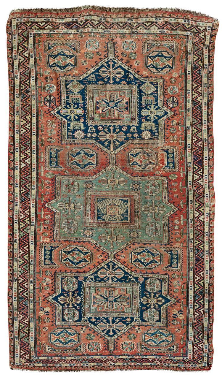 A CAUCASIAN SUMAK KILIM RUG, 19TH CENTURY
