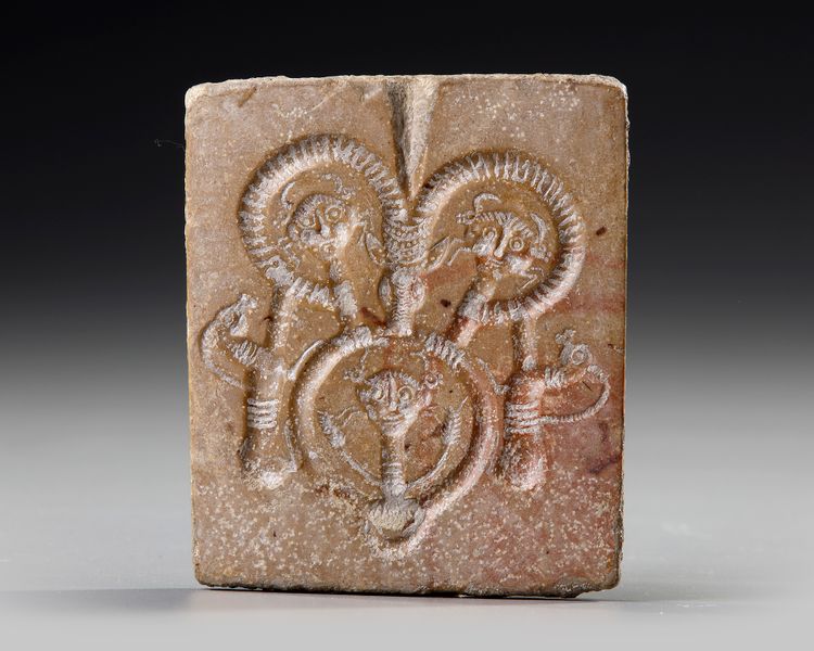 A MOULD OF HITTITE IDOL, 1200-800 BC