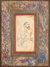 A DRAWING OF A DERVISH, STYLE OF REZA ‘ABBASI, QAJAR, 19TH CENTURY