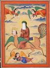 THE MIRAJ, PERSIAN MINIATURE, PERSIA QAJAR, 19TH-20TH CENTURY