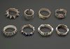 A GROUP OF EIGHT BRACELETS, 20TH CENTURY