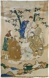 A LARGE CHINESE SILK KESI PANEL, 19TH CENTURY