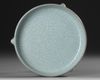 A CHINESE THREE LEGGED RU WARE WASHER, QING DYNASTY (1644–1911)