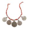 A SILVER NECKLACE WITH CORAL, TIBET, 19TH CENTURY
