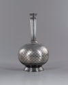 A silver-inlaid bidri vase