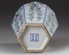 A CHINESE HEXAGONAL DOUCAI VASE, 19TH/20TH CENTURY
