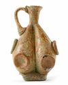AN EARLY ISLAMIC GLASS FLASK, NEAR EAST, CIRCA 8TH-10TH CENTURY