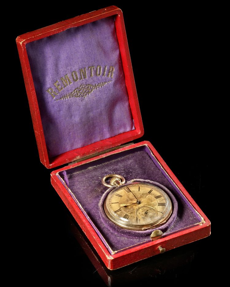A 14 CARAT GOLD POCKETWATCH, REMONTOIR, 19TH CENTURY