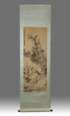 A Chinese hand scroll depicting scholars