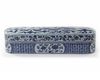 A CHINESE BLUE AND WHITE PENCIL BOX AND COVER, CHINA, QING DYNASTY (1644-1911)