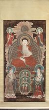 A KOREAN 'BUDDHIST' HANGING SCROLL