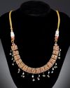 A MUGHAL GEM-SET ENAMELED GOLD NECKLACE, LATE 18TH CENTURY