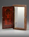 A QAJAR LACQUERED PAPIER-MÂCHÉ MIRROR CASE, PERSIA, 19TH CENTURY