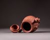 A Chinese yixing melon-form ‘prunus’ teapot and cover