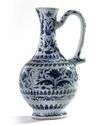 A Chinese blue and white ewer