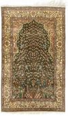 A KAYSERI SILK PRAYER RUG, 1940