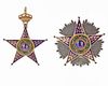A FIRST CLASS SET OF ROYAL ORDER OF ISMAIL ISSUED BY EGYPTIAN KING FAROUK I,  LATTES OF CAIRO 1357 AH/1939 AD