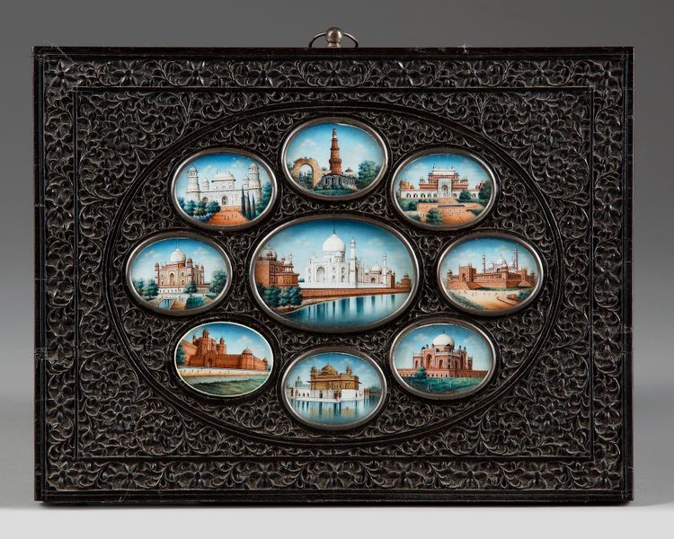 OVAL INDIAN MINIATURES, NORTH INDIA, LATE 19TH CENTURY