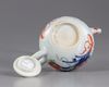 A Chinese famille verte globular shaped teapot