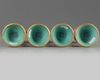 A set of eight Chinese famille rose Buddhist emblem altar ornaments