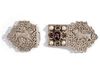 A SILVER  BELT BUCKLE, INDIA, 20TH CENTURY
