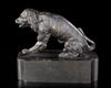 A BRONZE SCULPTURE OF A DOG, GERMANY/ITALY, LATE 18TH CENTURY