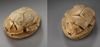 TWO EGYPTIAN STEATITE SCARABS, NEW KINGDOM, CIRCA 1550-1069 B.C.