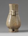 A Chinese crackle-glazed vase, hu