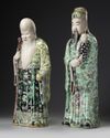 Two Chinese famille verte figures of Star Gods