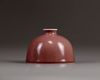 A Chinese peachbloom-glazed beehive-shaped water pot, taibaizun