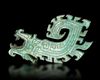 A BRONZE DRAGON WITH TURQUOISE INLAY, CHINA, SHANG DYNASTY