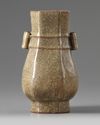 A Chinese crackle-glazed vase, hu