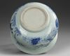 A CHINESE BLUE AND WHITE POT, 19TH CENTURY