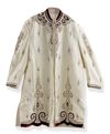 AN INDIAN EMBROIDERED SILK ROBE, 20TH CENTURY