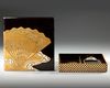 A JAPANESE SUZURIBAKO WRITING BOX, DECORATED WITH FOLDING FANS, MEIJI PERIOD (1868-1912)