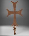 AN IRON BYZANTINE PROCESSIONAL CROSS, 7TH-10TH CENTURY AD