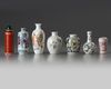 A group of seven Chinese porcelain items