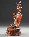 A CHINESE BRONZE FIGURE OF AVALOKITESHVARA – 19TH CENTURY