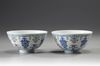 A pair of doucai bowls